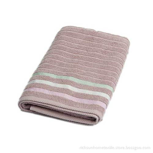 purple bath towel